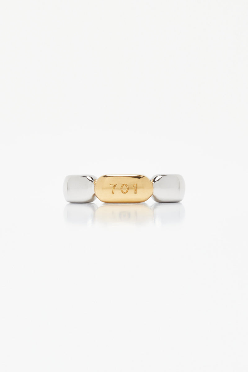Silver "701" Ring