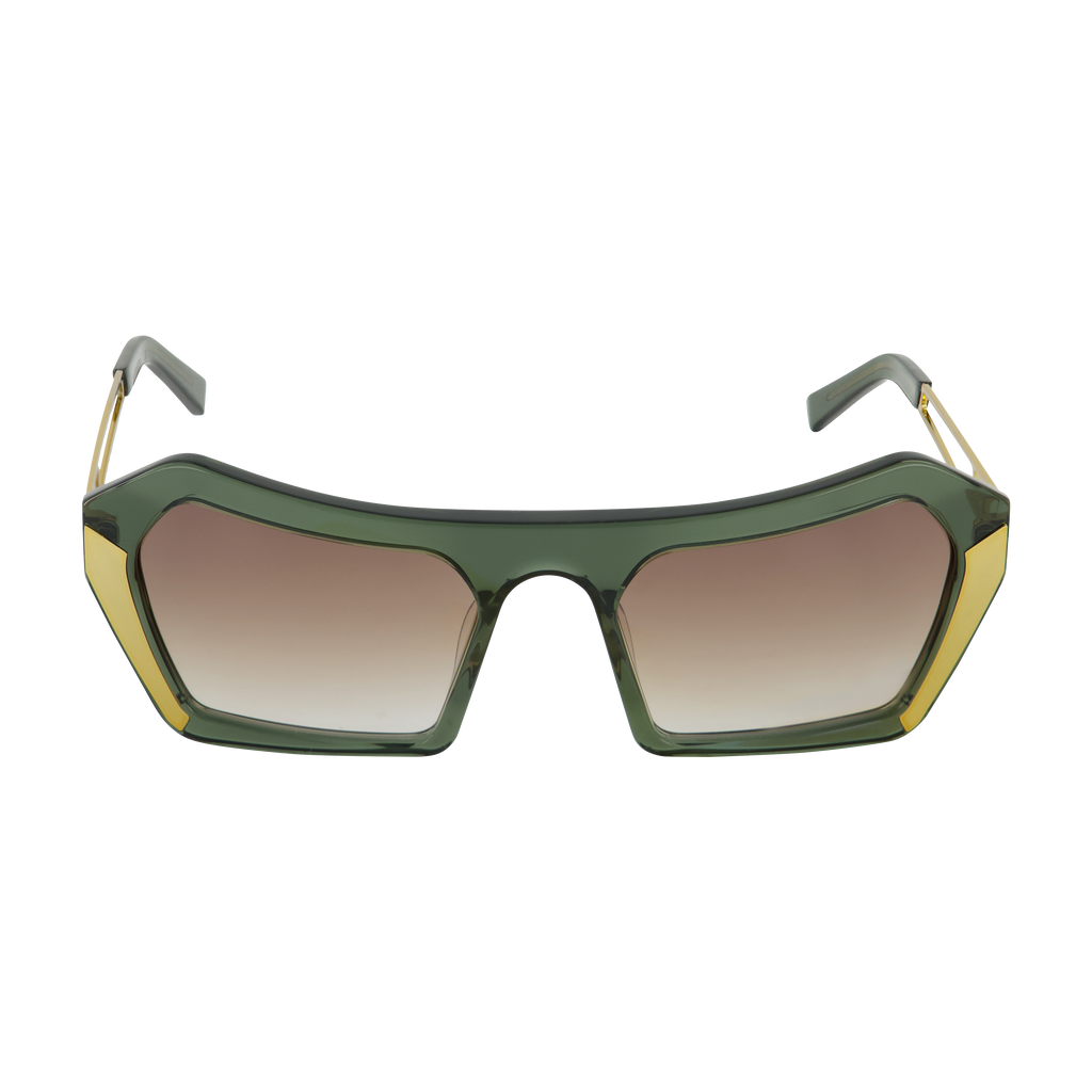 Green oversized sunglasses deals