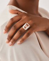 Rock Star 1 Point Diamond Power Crystal Ring