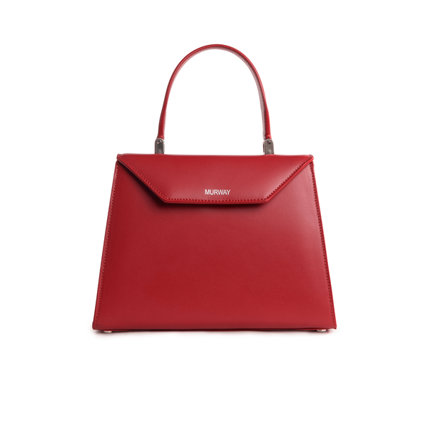The Momo Bag - Rose Red (Silver Hardware)