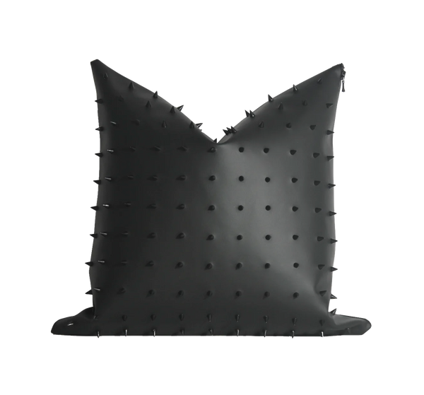 NIGHTMARE | Black Spiked Pillow