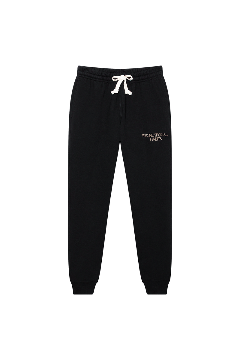 Moose Sweatpant with RH in Black