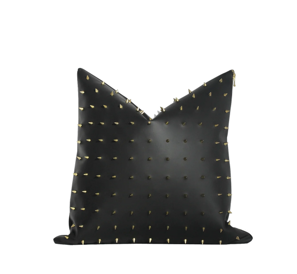 SIN | Brass Spiked Pillow