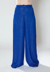Blue Lurex Laurence Pants