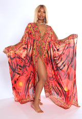 Dahlia Goddess kaftan