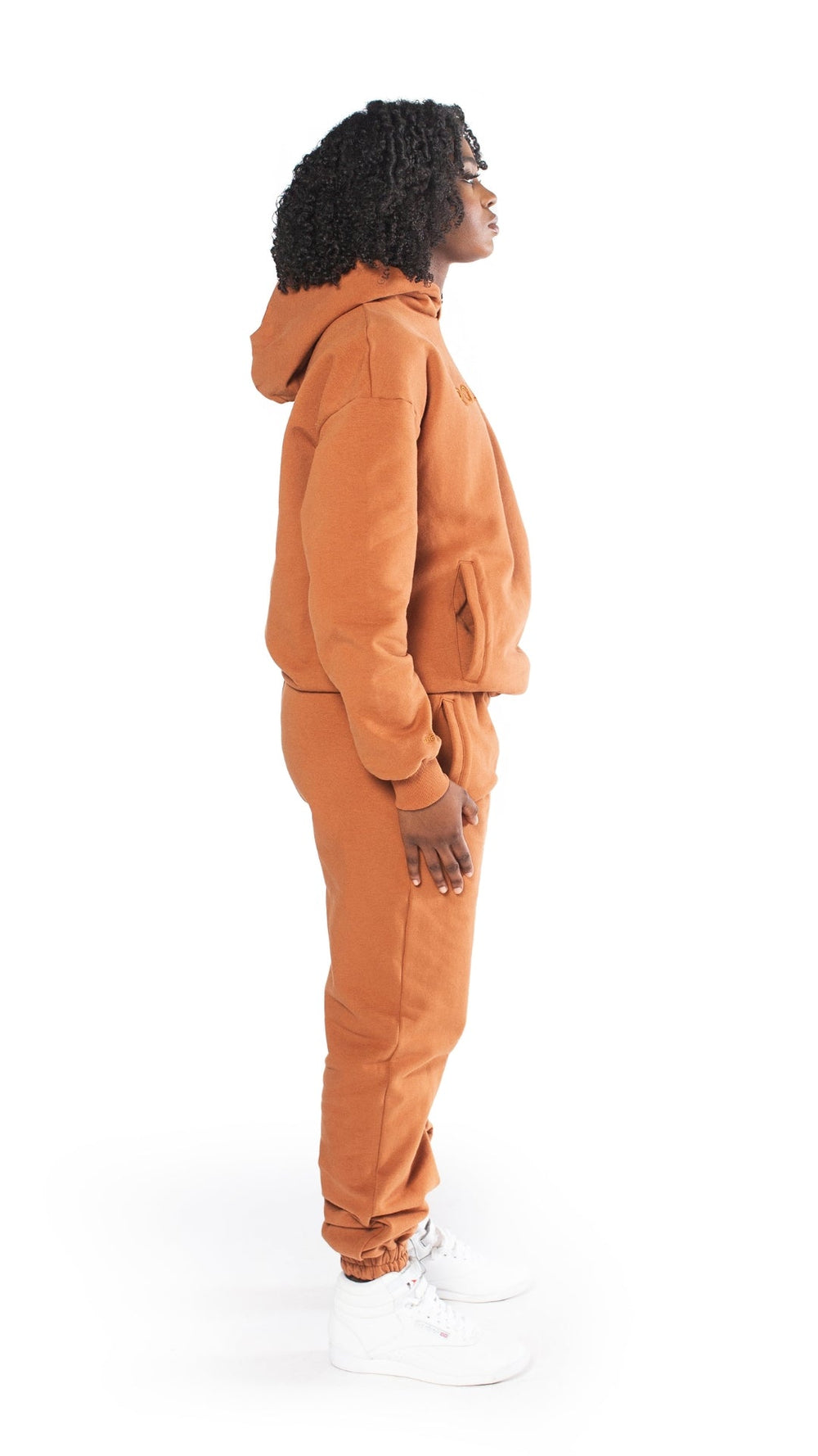 Blanket Unisex Sweatpants Burnt Orange Black Owned Everything