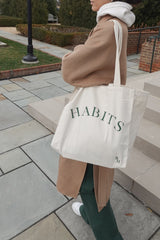 Habits Oversized Canvas Tote