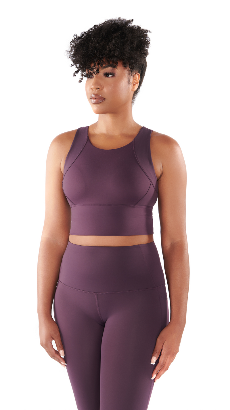 Yanta Tank Bra - Plum