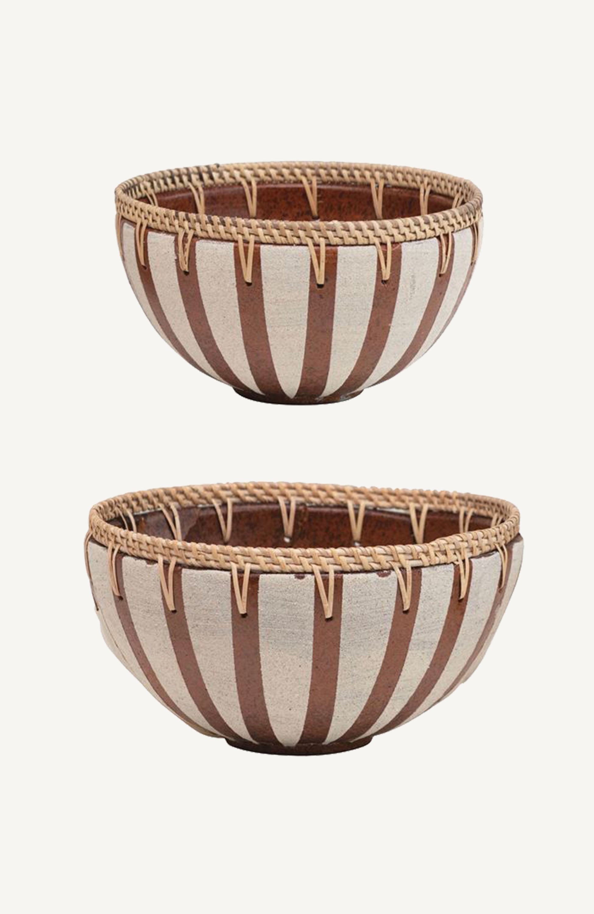 Rust Color Bowl Rust and Rattan Textured Bowl – Black Owned Everything