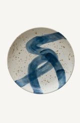 Blue Abstract Plate