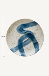 Blue Abstract Plate