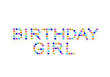 "BIRTHDAY GIRL" Crystal Confetti Sweatpants