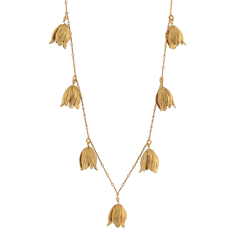Gold Tulip Necklace