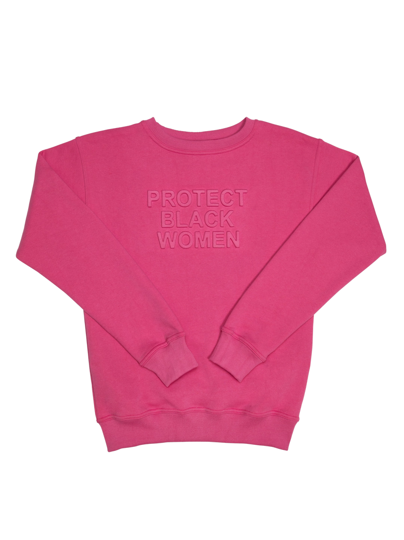 PBW - Pink Crewneck Sweatshirt - 3D Embroidery