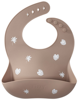 Baby Silicone Bib (Tropical Taupe)