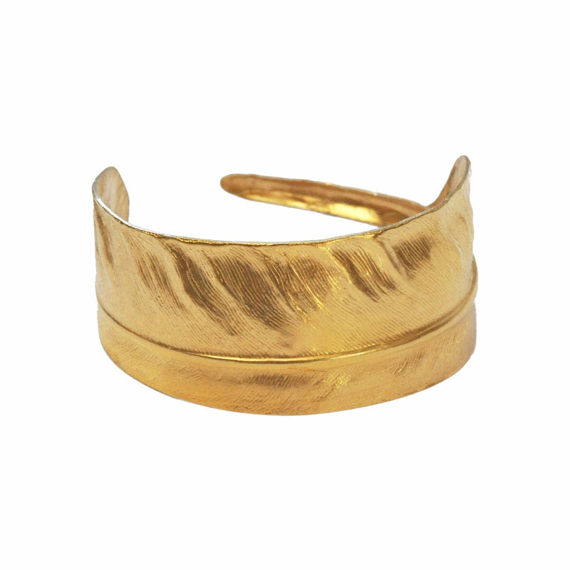 Gold Feather Cuff