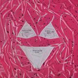 "BIRTHDAY GIRL" Crystal Confetti Triangle Bikini Top