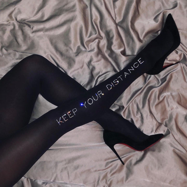 "KEEP YOUR DISTANCE" Tights | Ankle