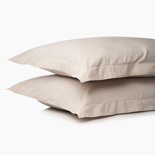 Washed Cotton Percale Pillow Shams