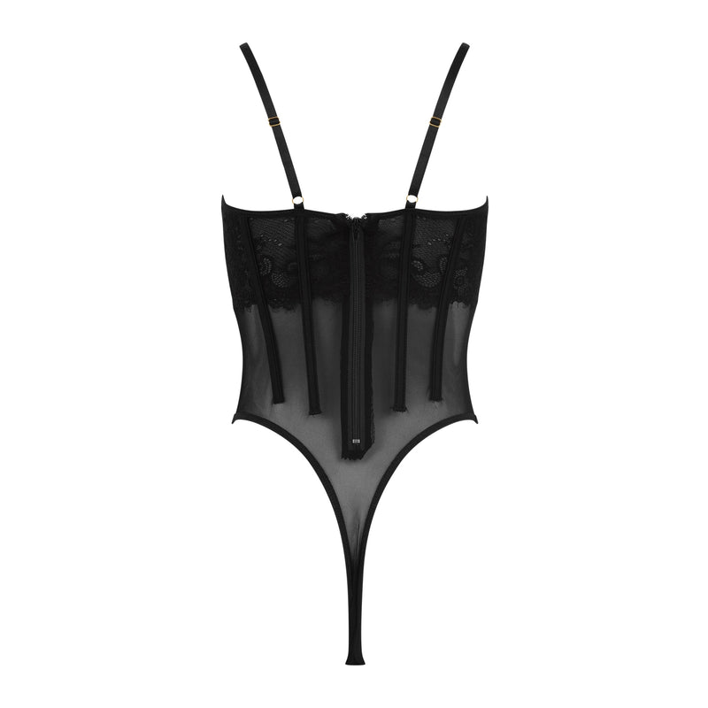 Crystal Lace Open-Cup Bodysuit – Black Owned Everything