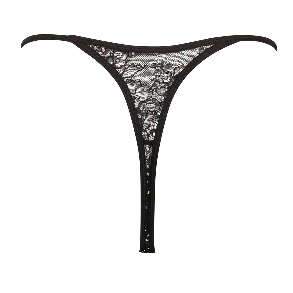 First Lace String Crystal lace thong with string sides – Black Owned Everything