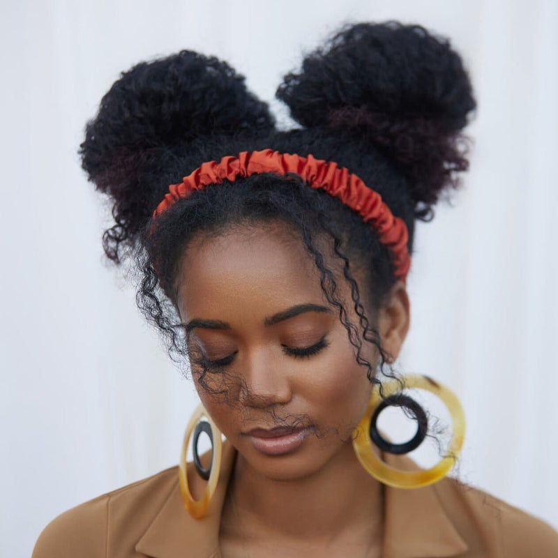 Maple Satin Ruched Headband