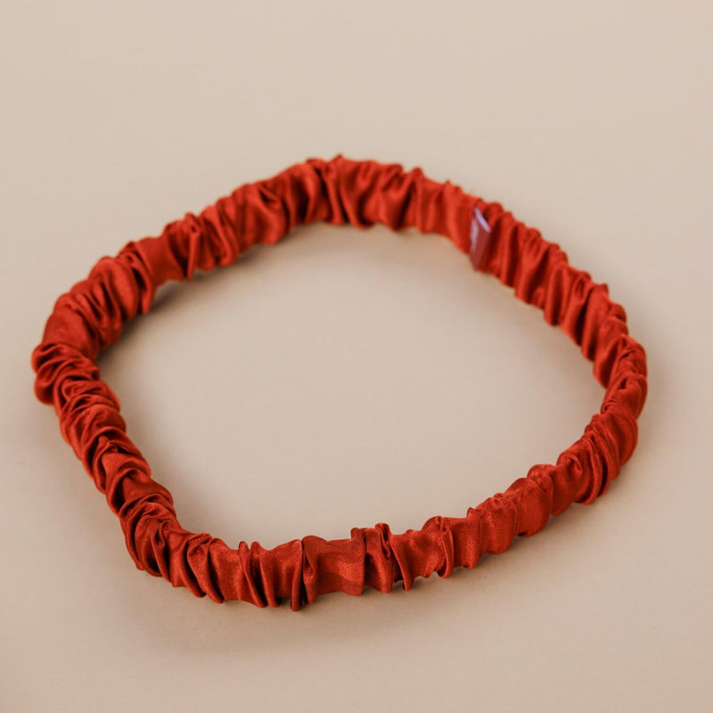Maple Satin Ruched Headband