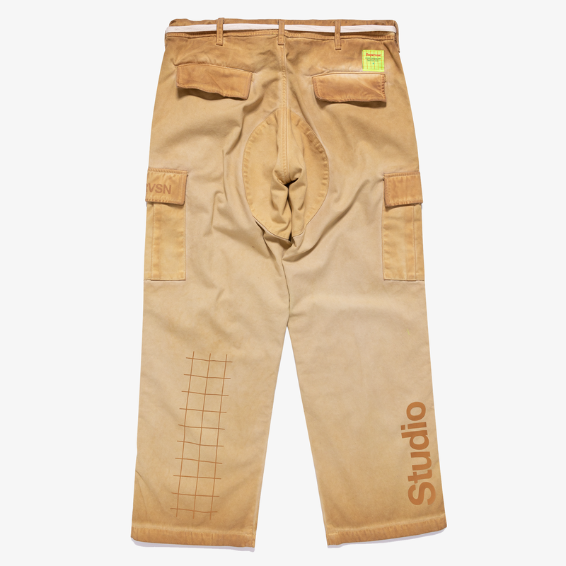 STUDIO CARGO PANT (OLIVE GREEN CORDUROY)