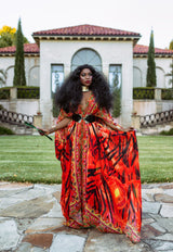 Dahlia Goddess kaftan