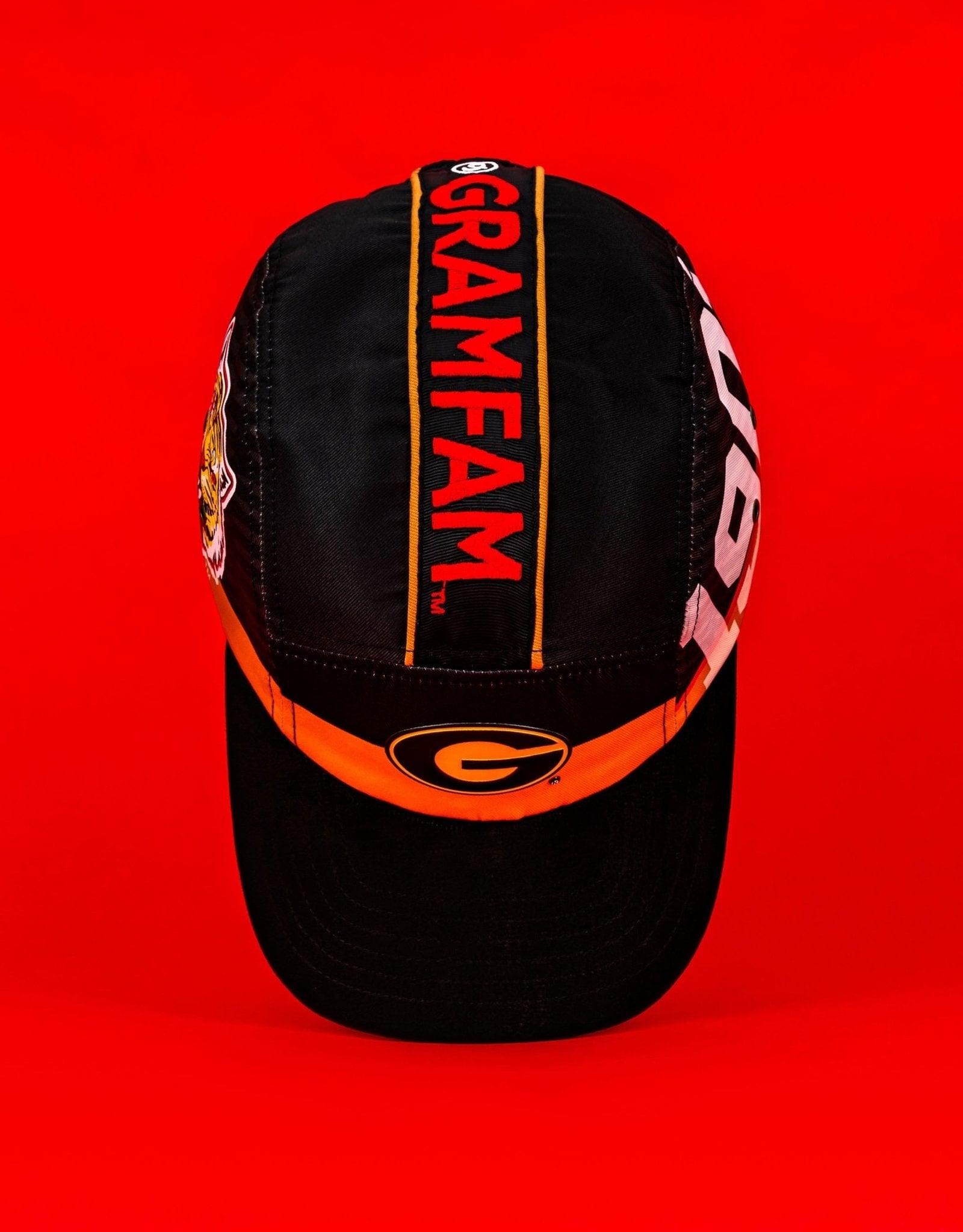 thumbnail image 2 of University Of Grambling State GRAM Tigers Structured Jute Baseball Ball Cap Hat At Men's Clothing Store 2 of 10