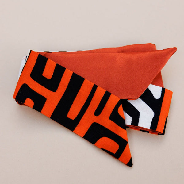 Ti-Pyes Orange Tie Headband